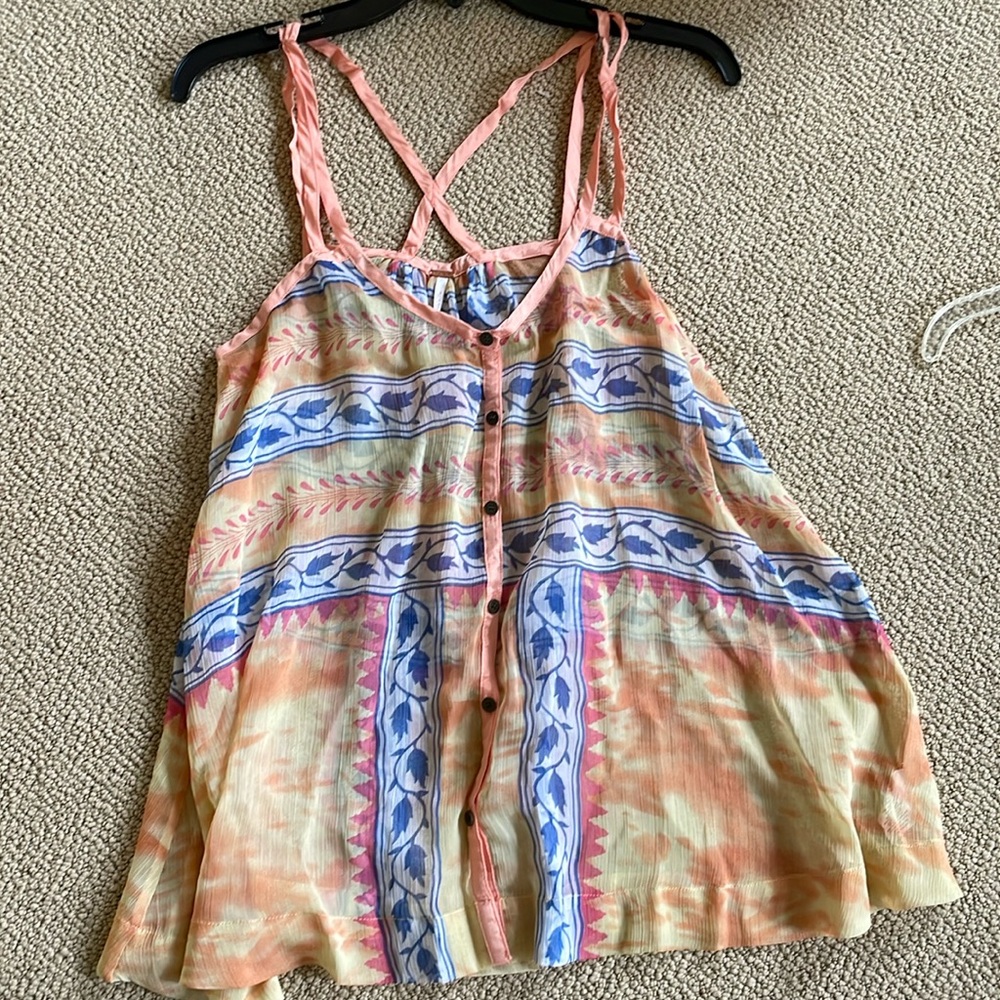 Free people printed top